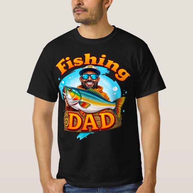 Camiseta Graffiti de peces de papá (Anverso)