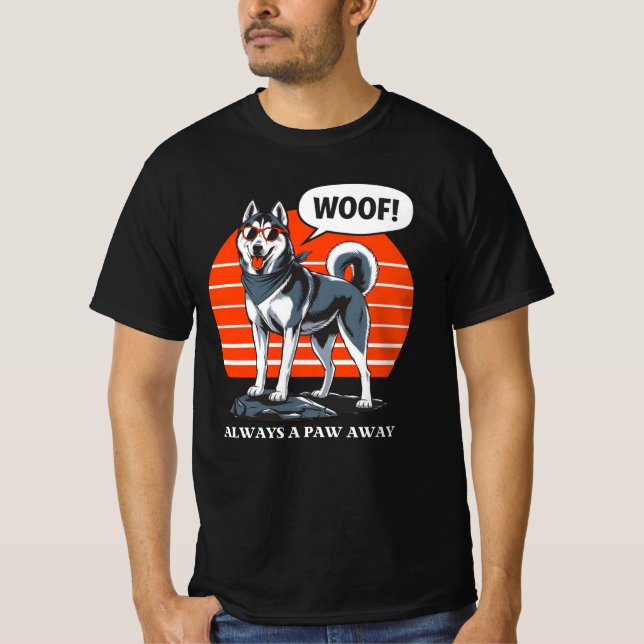 Camiseta Graffiti de perro estilo calle Art Classic camiset (Anverso)