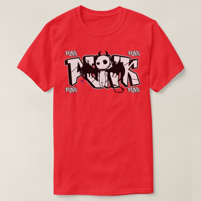 Camiseta Graffiti de punk (Diseño del anverso)