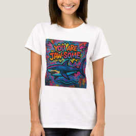 Camiseta Graffiti de tiburón algo sano