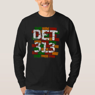 Camiseta Graffiti del código de área 313 de Detroit DET