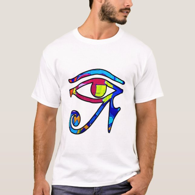 Camiseta Graffiti, el ojo de la mirada egipcia de Horus (Anverso)