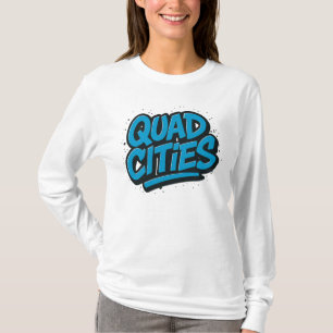 Camiseta Graffiti estilo Cuádruple Ciudades - Calle urbana