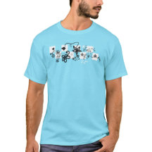 Graffiti Flores Check T-Shirt
