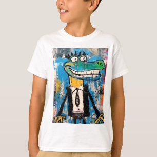 Camiseta Graffiti Gator Street Art Crocodile
