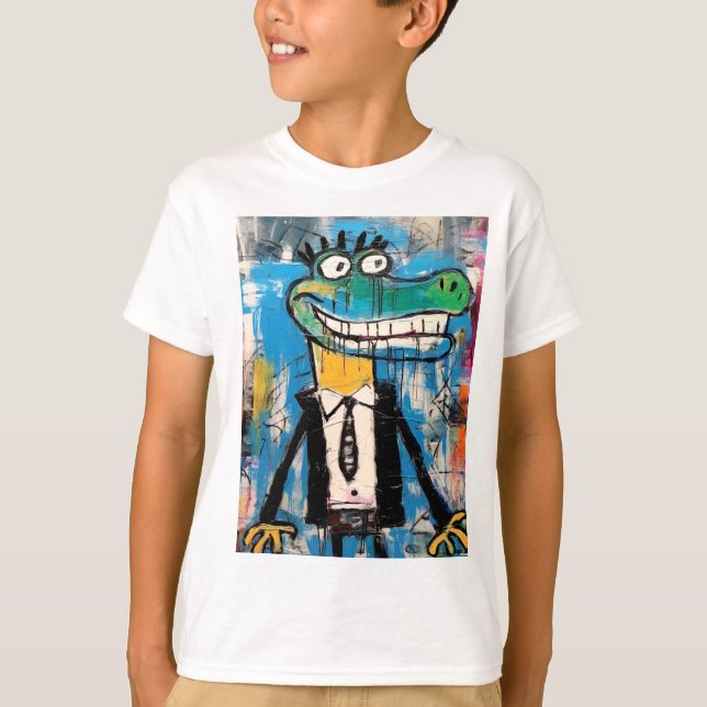 Camiseta Graffiti Gator Street Art Crocodile (Anverso)