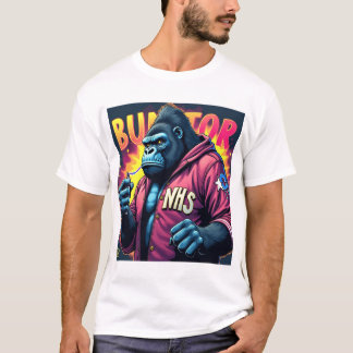 Camiseta Graffiti Gorila Diseño de Calles Urbanas