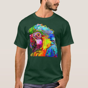 Camiseta Graffiti impresionista Parrot Bird Resumen de Arte