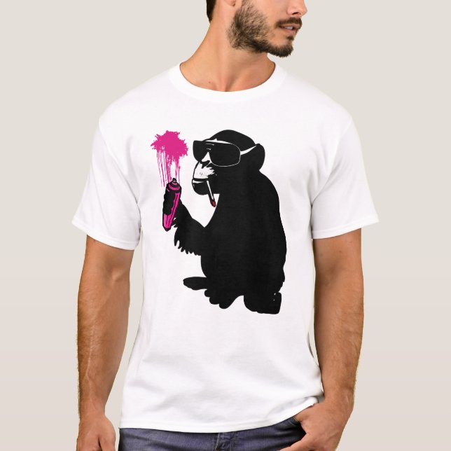 Camiseta graffiti monkey (Anverso)