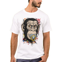 Graffiti Monkey Face Art - Resumen de estilo calle