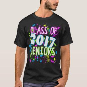 Camiseta Graffiti neón de 2017 Graduación de las personas d