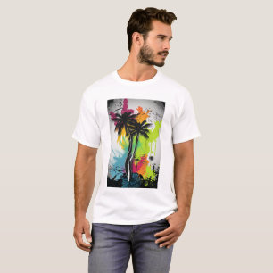 Camiseta Graffiti Palm Tree