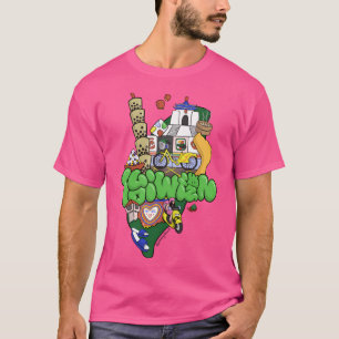 Camiseta Graffiti Personalizado de los iconos de Taiwán