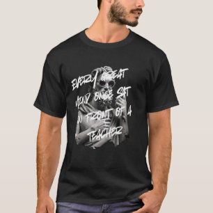 Camiseta Graffiti png de profesor masculino inspirador