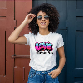 Camiseta Graffiti retro amor conquista todo