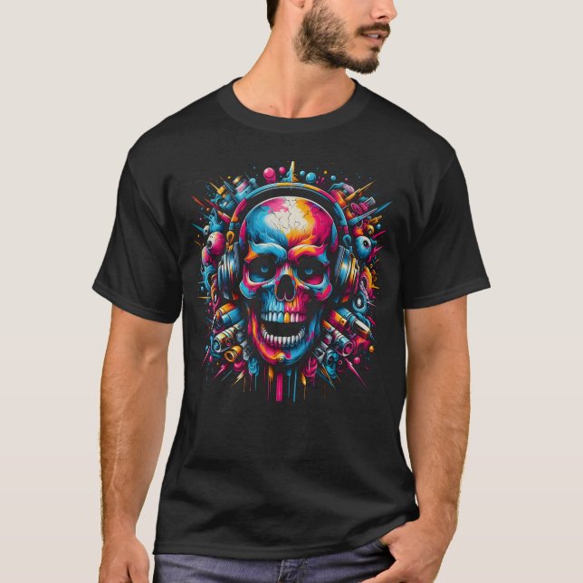 Camiseta Graffiti Skull (Anverso)