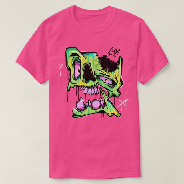 Camiseta Graffiti Skull (Diseño del anverso)