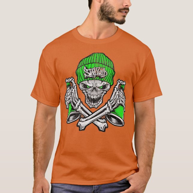 Camiseta Graffiti Skull Graphic Street Art Lover (Anverso)