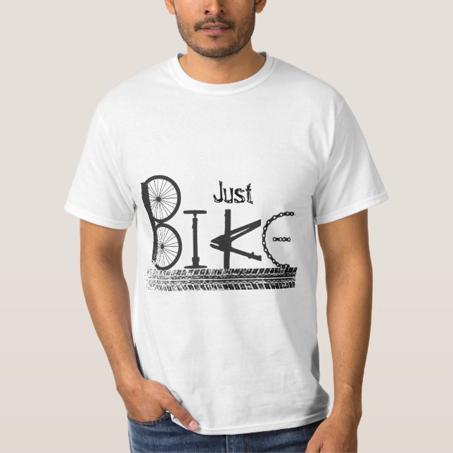 Camiseta Graffiti "Solo en bicicleta" de piezas de biciclet (Anverso)