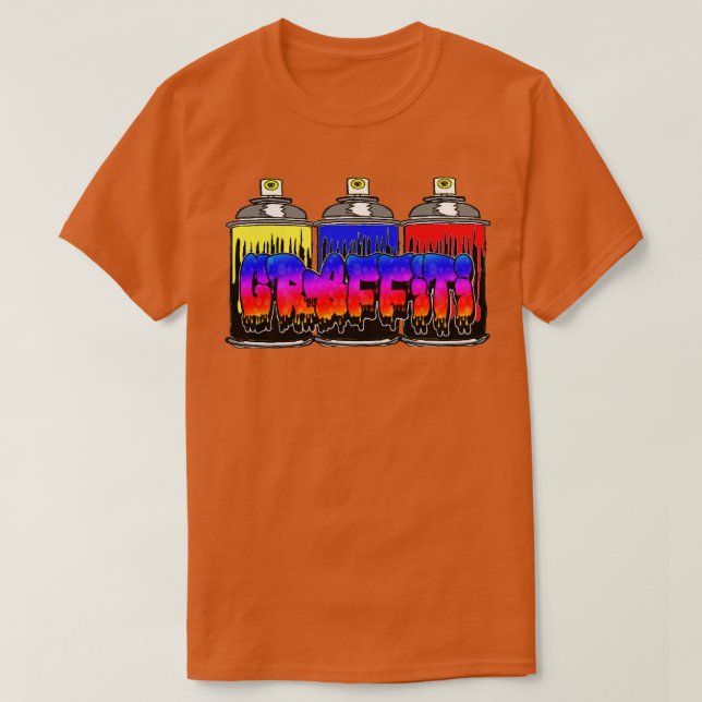 Camiseta Graffiti Spray Art 77 1 (Diseño del anverso)