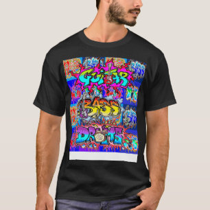 Camiseta Graffiti Spray Guitar Bass Drums de LowEndGraphics