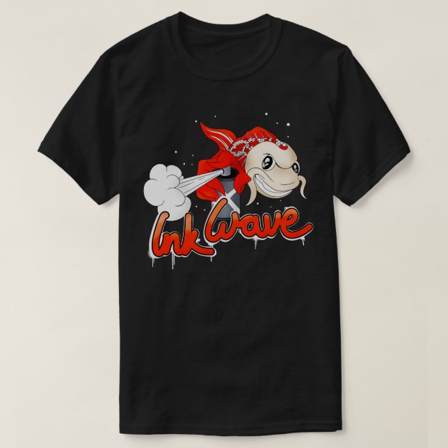 Camiseta Graffiti Sprayer Koi Fish Street Style (Diseño del anverso)