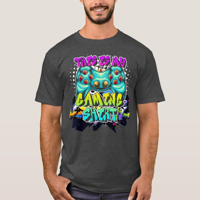 Camiseta Graffiti Street Art Funny Gaming Gift (Anverso)