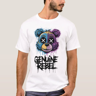 Camiseta "Graffiti Style Rebel Bear T-Shirt