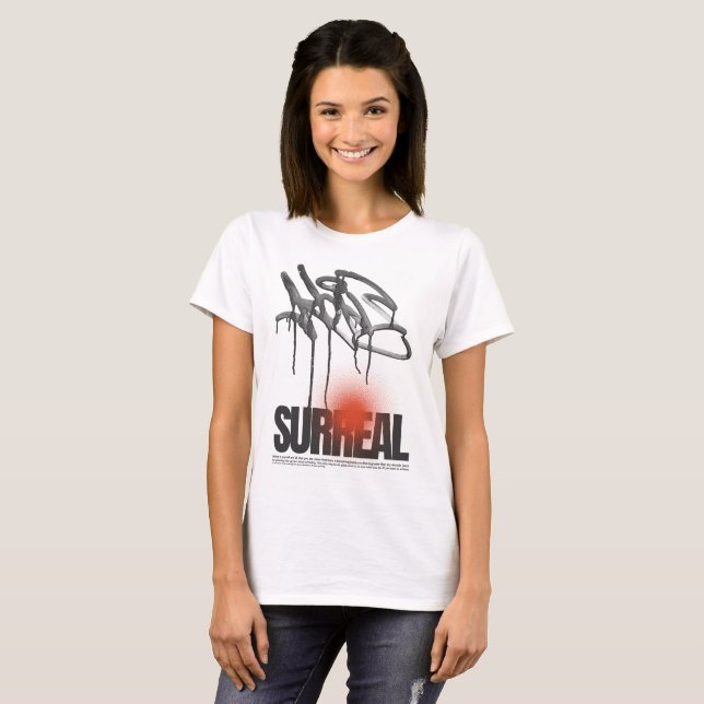 Camiseta Graffiti surrealista Grunge - Arte de Calle Urbano (Anverso completo)