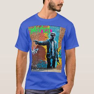 Camiseta Graffiti urbano Tee de diseño de Wall Street Art