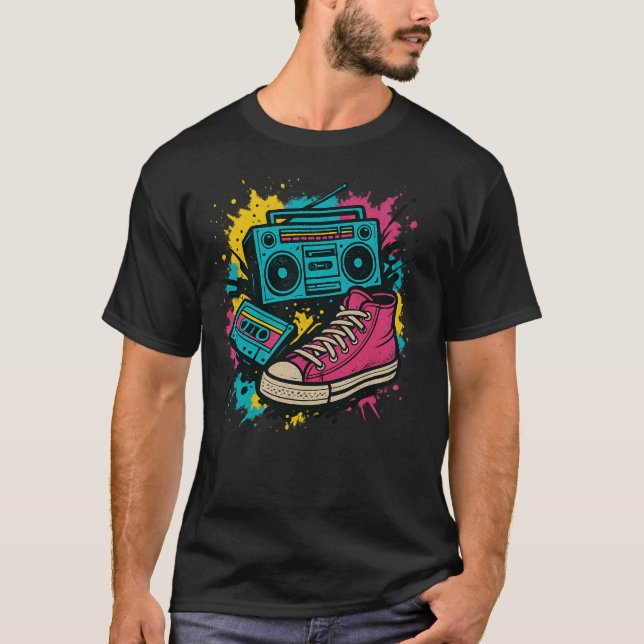 Camiseta Graffiti Vibes Tee de los años 80 (Anverso)