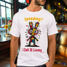 Camiseta gráfica abstracta de conejo vibrante
