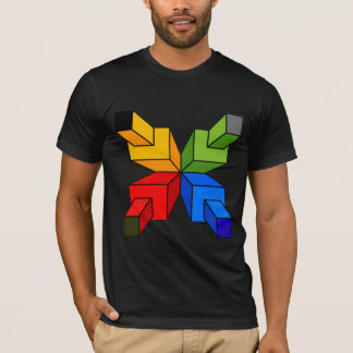 Camiseta gráfica abstracta de estrella geométrica