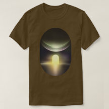 Camiseta Gráfica Abstracta de Paisaje de Ciencia F