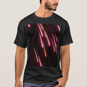 Camiseta gráfica abstracta de rastros de luz de ne