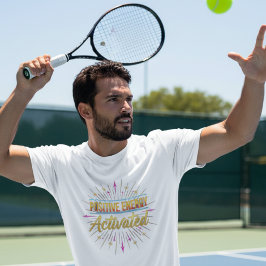 Camiseta gráfica activada con energía positiva par