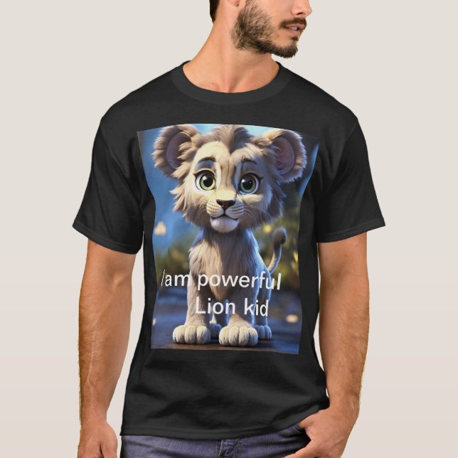 Camiseta Gráfica Adorable De Lion Cub (Anverso)