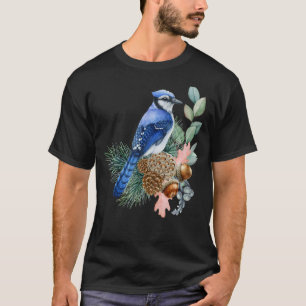 Camiseta Gráfica animal de Jay Bird Cute Birds Blue