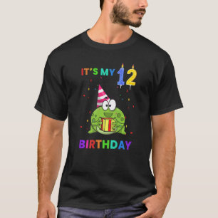 Camiseta Gráfica animal de rana de 12º cumpleaños
