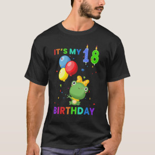 Camiseta Gráfica animal de rana de 18 cumpleaños