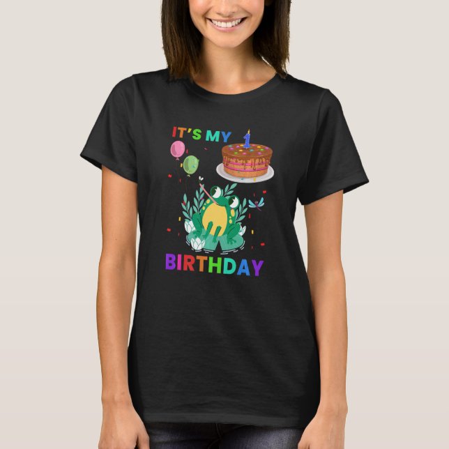 Camiseta Gráfica animal de rana de maíz 2.º cumpleaños (Anverso)