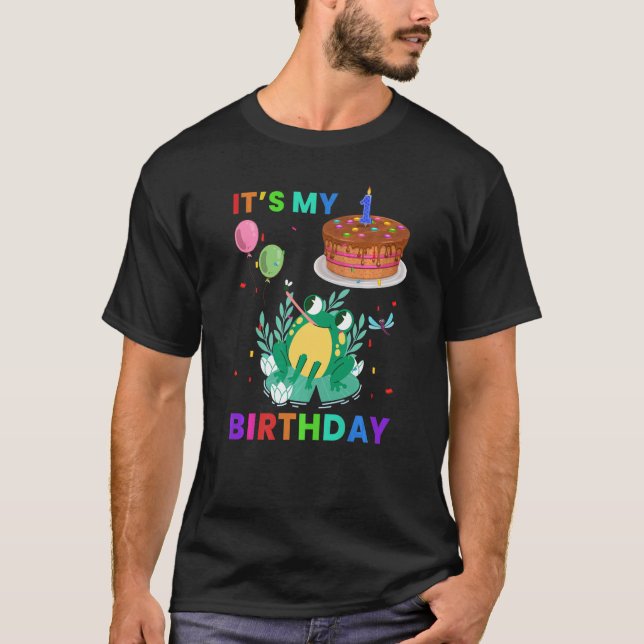 Camiseta Gráfica animal de rana de maíz 2.º cumpleaños (Anverso)