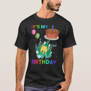 Camiseta Gráfica animal de rana de maíz 2.º cumpleaños