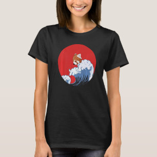 Camiseta Gráfica animal del Panda Rojo Japonés Panda Rojo P