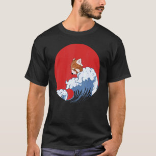 Camiseta Gráfica animal del Panda Rojo Japonés Panda Rojo P