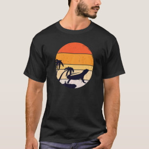 Camiseta Gráfica animal reptil de dragón con barba retro