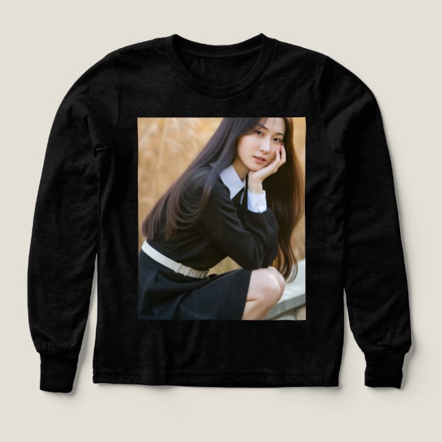 Camiseta gráfica artística para mujer - (Diseño frontal)