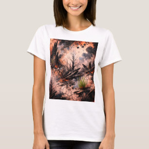 Camiseta gráfica artística para mujeres
