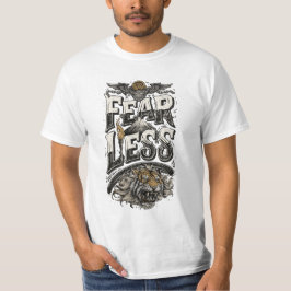 Camiseta gráfica atrevida de tigre vintage