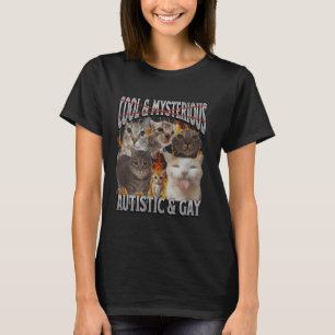 Camiseta Gráfica autista y gay de meme de bootleg